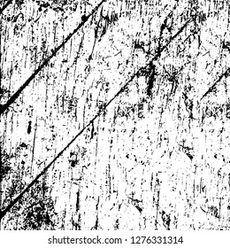 Vector grunge overlay texture. Black and white background. Abstract monochrome image includes a faded effect in dark tones