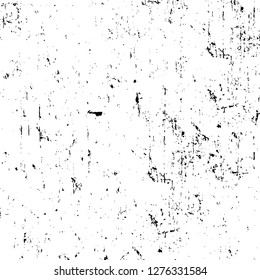 Vector grunge overlay texture. Black and white background. Abstract monochrome image includes a faded effect in dark tones