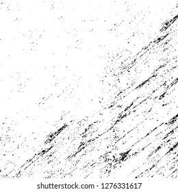 Vector grunge overlay texture. Black and white background. Abstract monochrome image includes a faded effect in dark tones