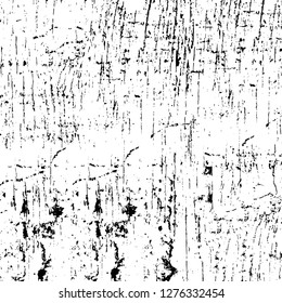 Vector grunge overlay texture. Black and white background. Abstract monochrome image includes a faded effect in dark tones