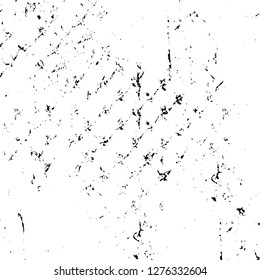Vector grunge overlay texture. Black and white background. Abstract monochrome image includes a faded effect in dark tones