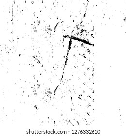 Vector grunge overlay texture. Black and white background. Abstract monochrome image includes a faded effect in dark tones