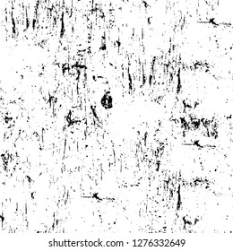 Vector grunge overlay texture. Black and white background. Abstract monochrome image includes a faded effect in dark tones