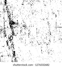 Vector grunge overlay texture. Black and white background. Abstract monochrome image includes a faded effect in dark tones