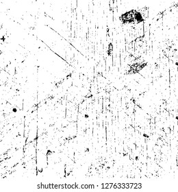 Vector grunge overlay texture. Black and white background. Abstract monochrome image includes a faded effect in dark tones