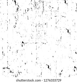 Vector grunge overlay texture. Black and white background. Abstract monochrome image includes a faded effect in dark tones