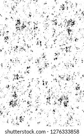Vector grunge overlay texture. Black and white background. Abstract monochrome image includes a faded effect in dark tones