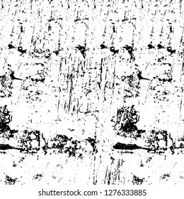 Vector grunge overlay texture. Black and white background. Abstract monochrome image includes a faded effect in dark tones