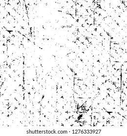 Vector grunge overlay texture. Black and white background. Abstract monochrome image includes a faded effect in dark tones