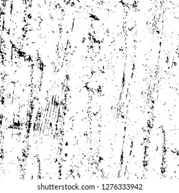 Vector grunge overlay texture. Black and white background. Abstract monochrome image includes a faded effect in dark tones