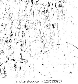 Vector grunge overlay texture. Black and white background. Abstract monochrome image includes a faded effect in dark tones