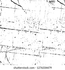 Vector grunge overlay texture. Black and white background. Abstract monochrome image includes a faded effect in dark tones