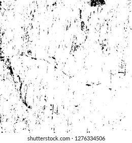 Vector grunge overlay texture. Black and white background. Abstract monochrome image includes a faded effect in dark tones