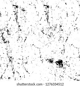Vector grunge overlay texture. Black and white background. Abstract monochrome image includes a faded effect in dark tones