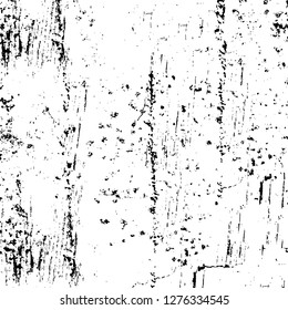 Vector grunge overlay texture. Black and white background. Abstract monochrome image includes a faded effect in dark tones