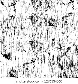 Vector grunge overlay texture. Black and white background. Abstract monochrome image includes a faded effect in dark tones