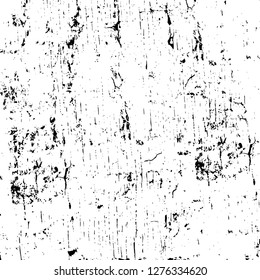 Vector grunge overlay texture. Black and white background. Abstract monochrome image includes a faded effect in dark tones
