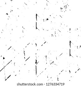 Vector grunge overlay texture. Black and white background. Abstract monochrome image includes a faded effect in dark tones