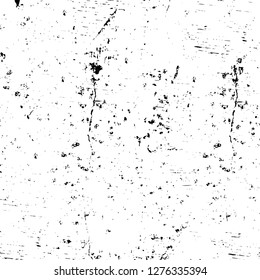 Vector grunge overlay texture. Black and white background. Abstract monochrome image includes a faded effect in dark tones