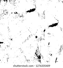 Vector grunge overlay texture. Black and white background. Abstract monochrome image includes a faded effect in dark tones