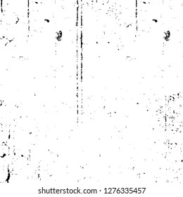 Vector grunge overlay texture. Black and white background. Abstract monochrome image includes a faded effect in dark tones
