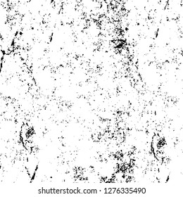 Vector grunge overlay texture. Black and white background. Abstract monochrome image includes a faded effect in dark tones