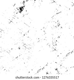 Vector grunge overlay texture. Black and white background. Abstract monochrome image includes a faded effect in dark tones