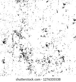 Vector grunge overlay texture. Black and white background. Abstract monochrome image includes a faded effect in dark tones