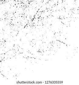 Vector grunge overlay texture. Black and white background. Abstract monochrome image includes a faded effect in dark tones