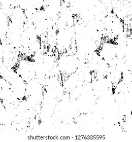 Vector grunge overlay texture. Black and white background. Abstract monochrome image includes a faded effect in dark tones