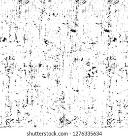Vector grunge overlay texture. Black and white background. Abstract monochrome image includes a faded effect in dark tones