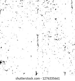 Vector grunge overlay texture. Black and white background. Abstract monochrome image includes a faded effect in dark tones