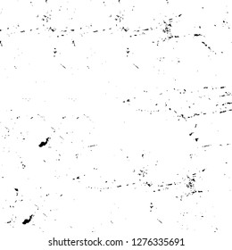 Vector grunge overlay texture. Black and white background. Abstract monochrome image includes a faded effect in dark tones