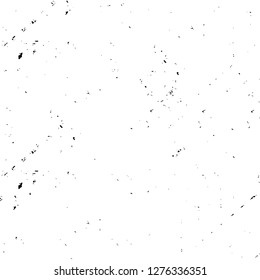 Vector grunge overlay texture. Black and white background. Abstract monochrome image includes a faded effect in dark tones