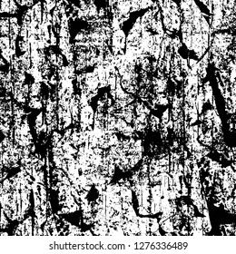 Vector grunge overlay texture. Black and white background. Abstract monochrome image includes a faded effect in dark tones