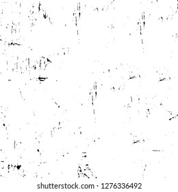 Vector grunge overlay texture. Black and white background. Abstract monochrome image includes a faded effect in dark tones