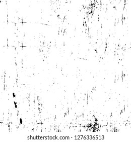 Vector grunge overlay texture. Black and white background. Abstract monochrome image includes a faded effect in dark tones