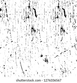 Vector grunge overlay texture. Black and white background. Abstract monochrome image includes a faded effect in dark tones