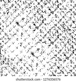 Vector grunge overlay texture. Black and white background. Abstract monochrome image includes a faded effect in dark tones