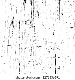 Vector grunge overlay texture. Black and white background. Abstract monochrome image includes a faded effect in dark tones