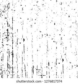 Vector grunge overlay texture. Black and white background. Abstract monochrome image includes a faded effect in dark tones