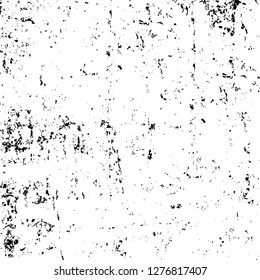 Vector grunge overlay texture. Black and white background. Abstract monochrome image includes a faded effect in dark tones