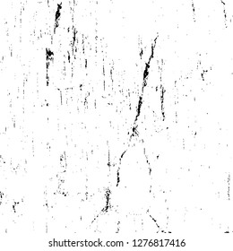 Vector grunge overlay texture. Black and white background. Abstract monochrome image includes a faded effect in dark tones