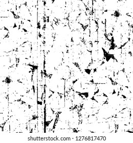 Vector grunge overlay texture. Black and white background. Abstract monochrome image includes a faded effect in dark tones