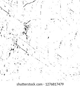Vector grunge overlay texture. Black and white background. Abstract monochrome image includes a faded effect in dark tones