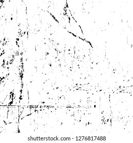 Vector grunge overlay texture. Black and white background. Abstract monochrome image includes a faded effect in dark tones