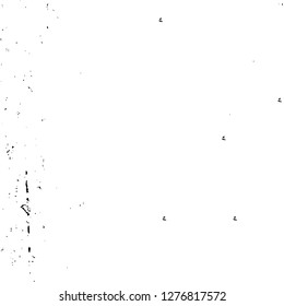 Vector grunge overlay texture. Black and white background. Abstract monochrome image includes a faded effect in dark tones