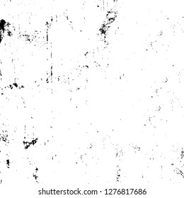 Vector grunge overlay texture. Black and white background. Abstract monochrome image includes a faded effect in dark tones