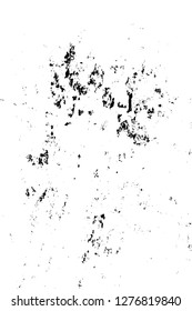 Vector grunge overlay texture. Black and white background. Abstract monochrome image includes a faded effect in dark tones