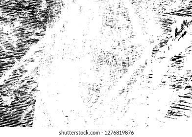 Vector grunge overlay texture. Black and white background. Abstract monochrome image includes a faded effect in dark tones